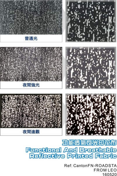 FJ-RDSR 功能透氣反光印花布1  45度照